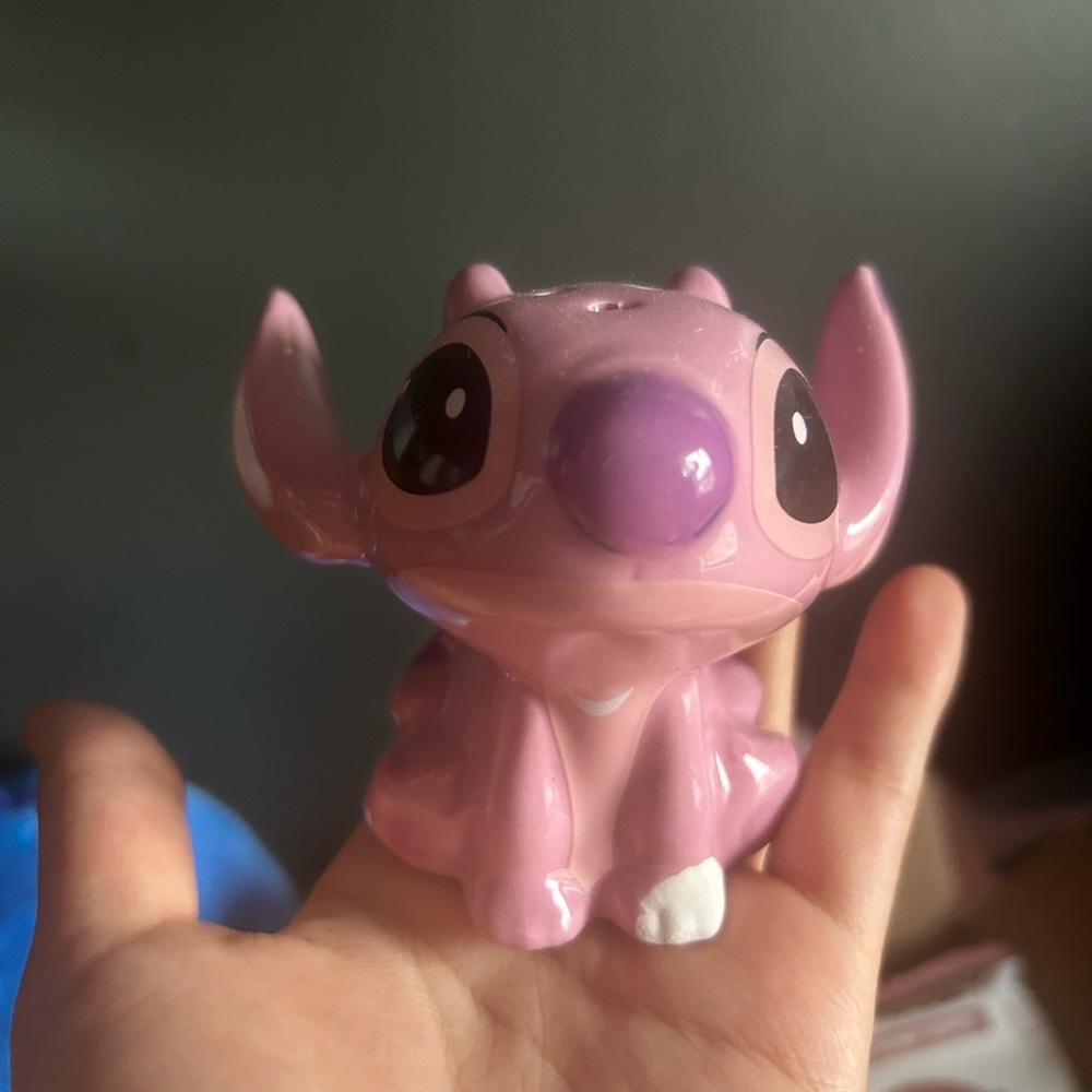 Angela and Stich  Ceramic Character Salt Shaker Set